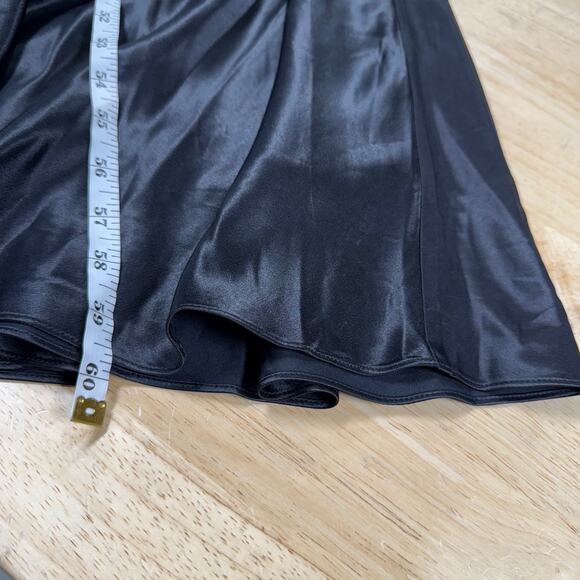 BIRGITTE HERSKIND NWT Timo Slip Dress Maxi Black Size M/8 US Satin Open Back - Picture 8 of 14